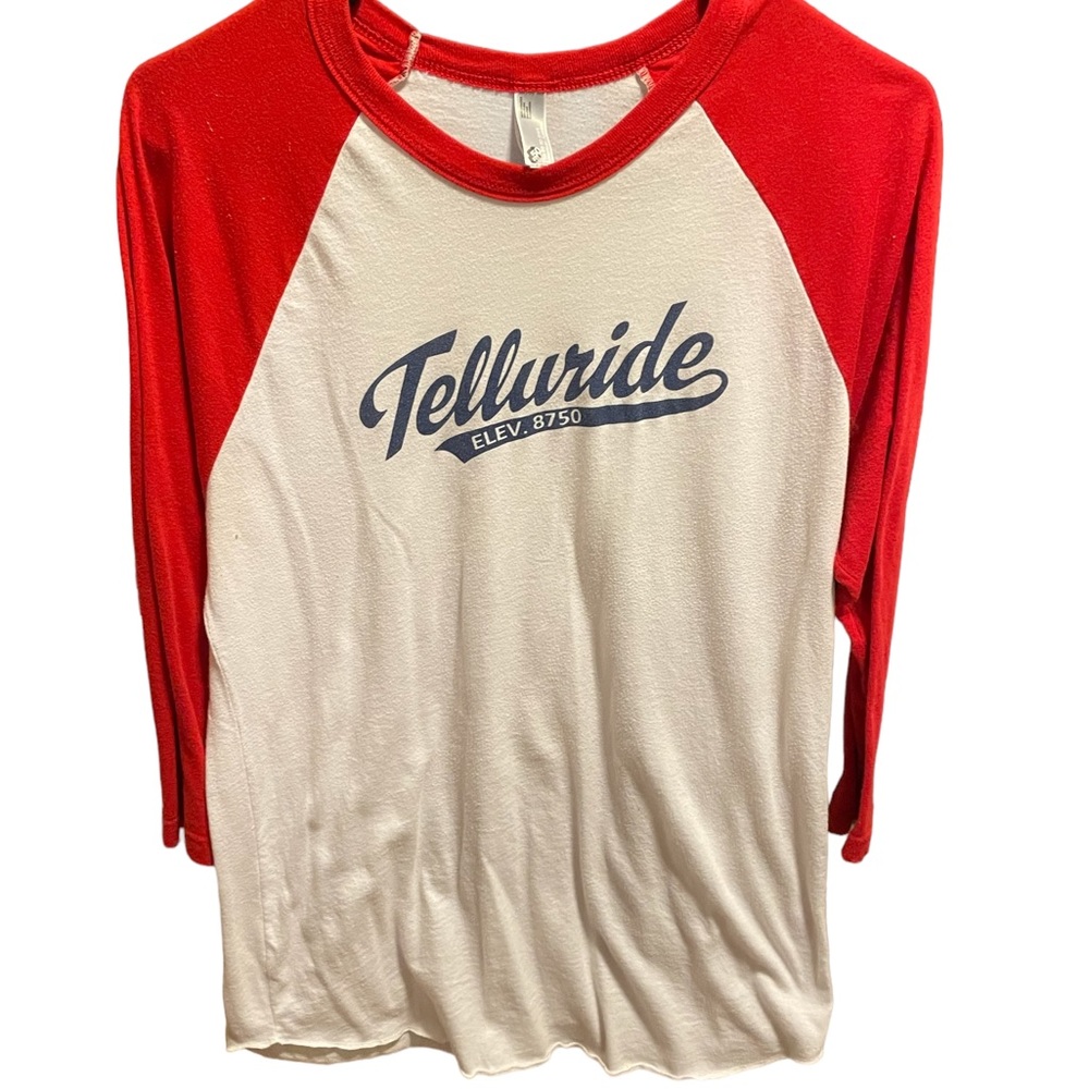 Preloved Telluride basic oversized baseball tee 3/4 sleeve